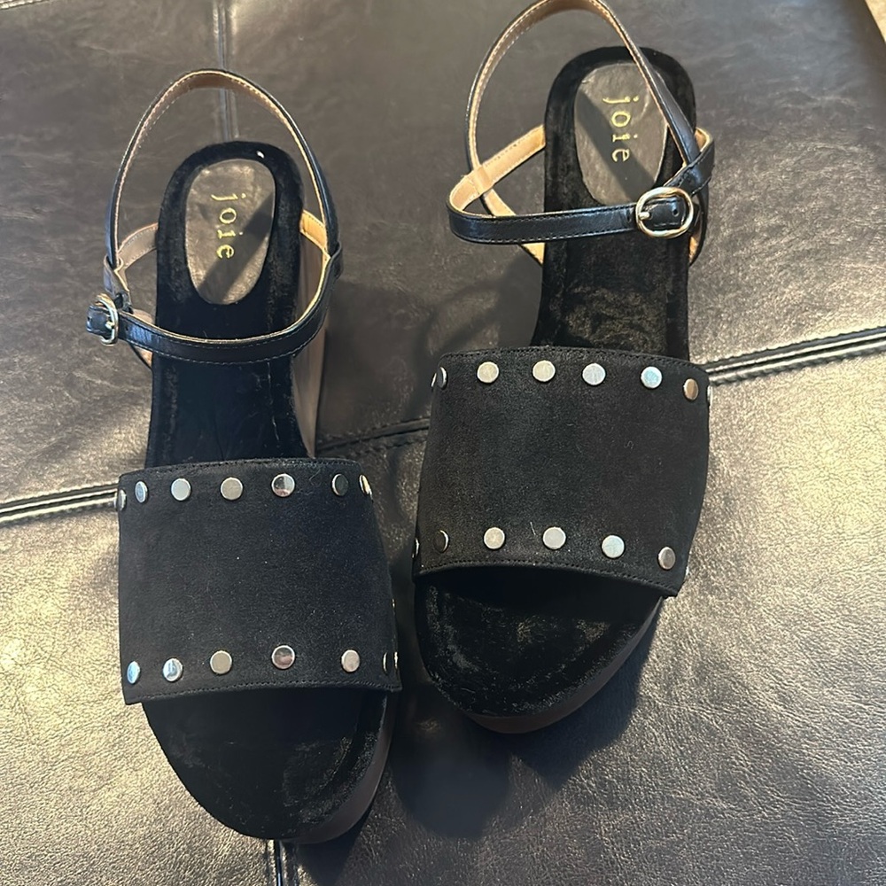 Joie Wood Platform Sandals